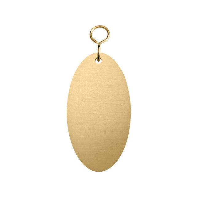 identificador de laton ovalado 45x85 mm - Por unidad