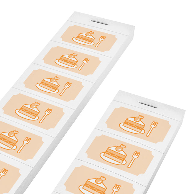 Tickets de consumición para pastel - 1000 cupones