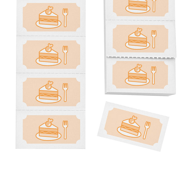 Tickets de consumición para pastel - 1000 cupones