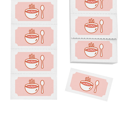 Tickets de consumición para sopa - 1000 cupones