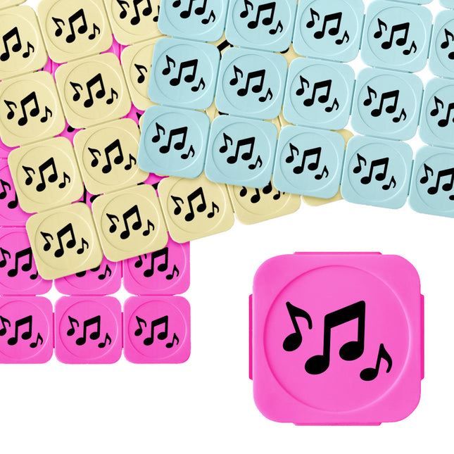 Fichas para festivales con iconos musicales - 100 unidades