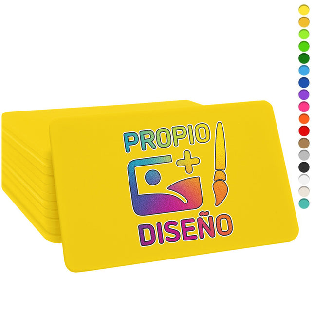 Fichas rectangulares personalizadas 65 x 43 mm - 100 unidades