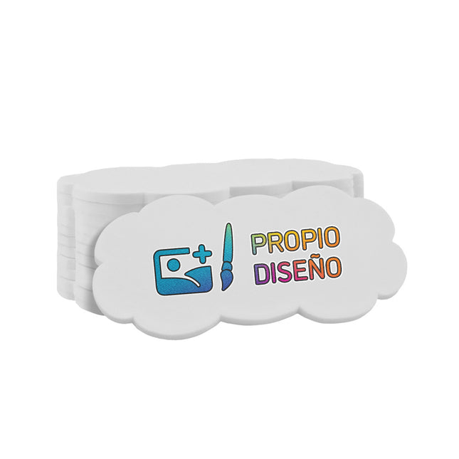 Fichas personalizadas nube 62x32mm - 100 unidades
