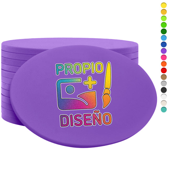 Fichas ovaladas impresas con su diseño 55x35mm - 1000 unidades