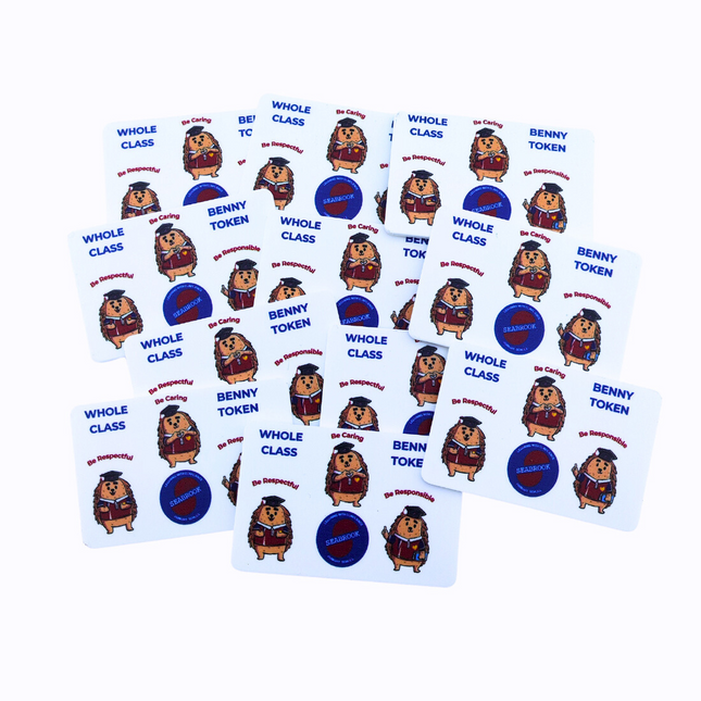 Fichas rectangulares personalizadas 64 x 42 mm - 100 unidades