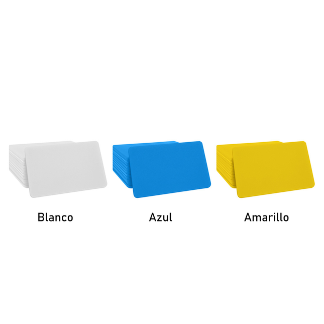 Fichas rectangulares personalizadas 65 x 43 mm - 100 unidades