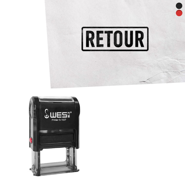 Sello Retour 27x10 mm - Por unidad