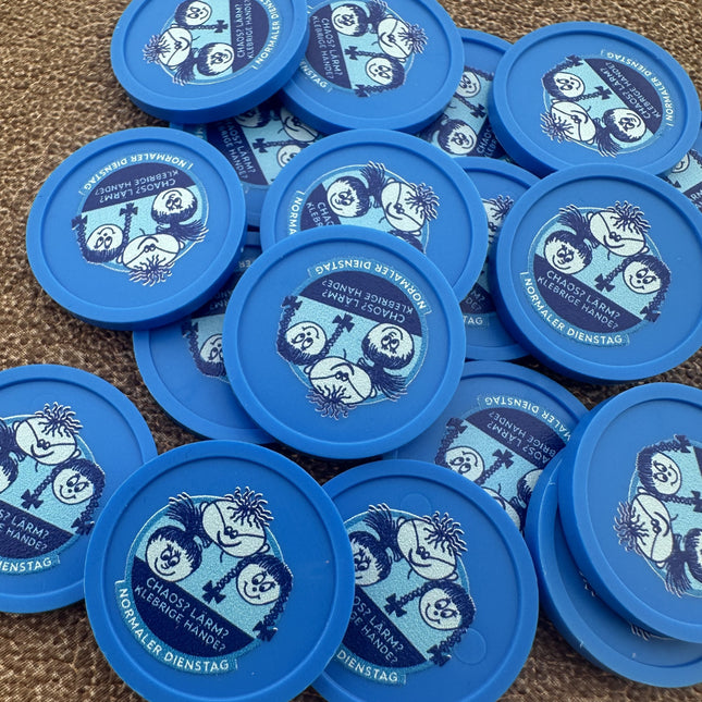 Fichas de plastico personalizadas Ø24 mm - 100 unidades
