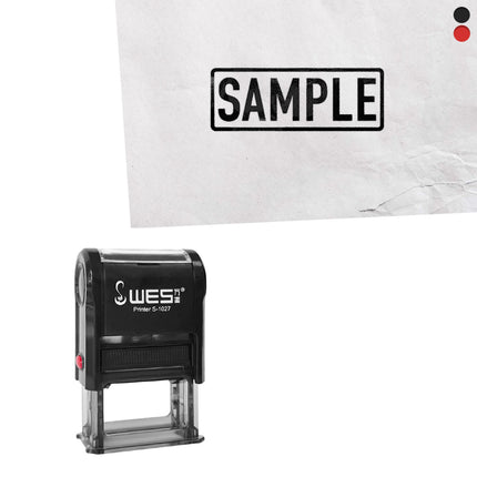 Sello Sample 27x10 mm - Por unidad