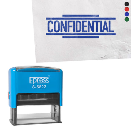 Sello Confidential 58x22 mm - Por unidad