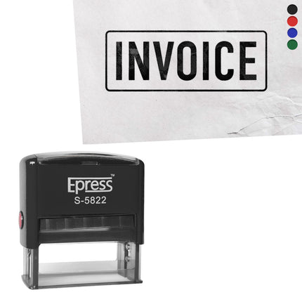 Sello Invoice 58x22 mm - Por unidad