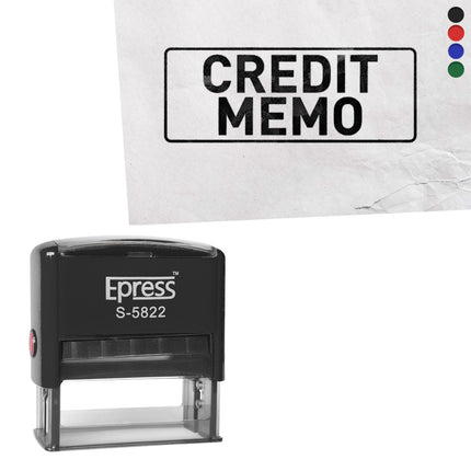 Sello Credit memo 58x22 mm - Por unidad